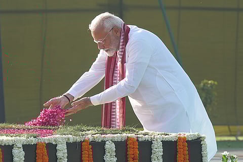 PM Modi visits Sadaiv Atal in Delhi