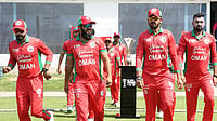 X/Oman Cricket : Oman Vs Qatar LIVE Score, ICC T20 World Cup East Asia Pacific Qualifier 2025, Super Six: File photo of the Oman cricket team.