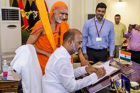 Bandi Sanjay Kumar takes charge