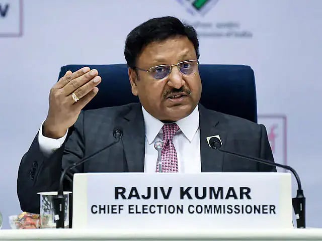 PTI : Chief Election Commissioner Rajiv Kumar |