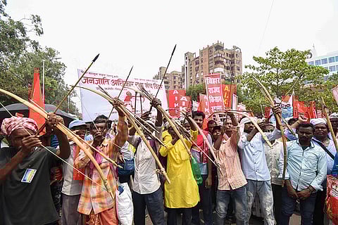 Farmers protest in Patna