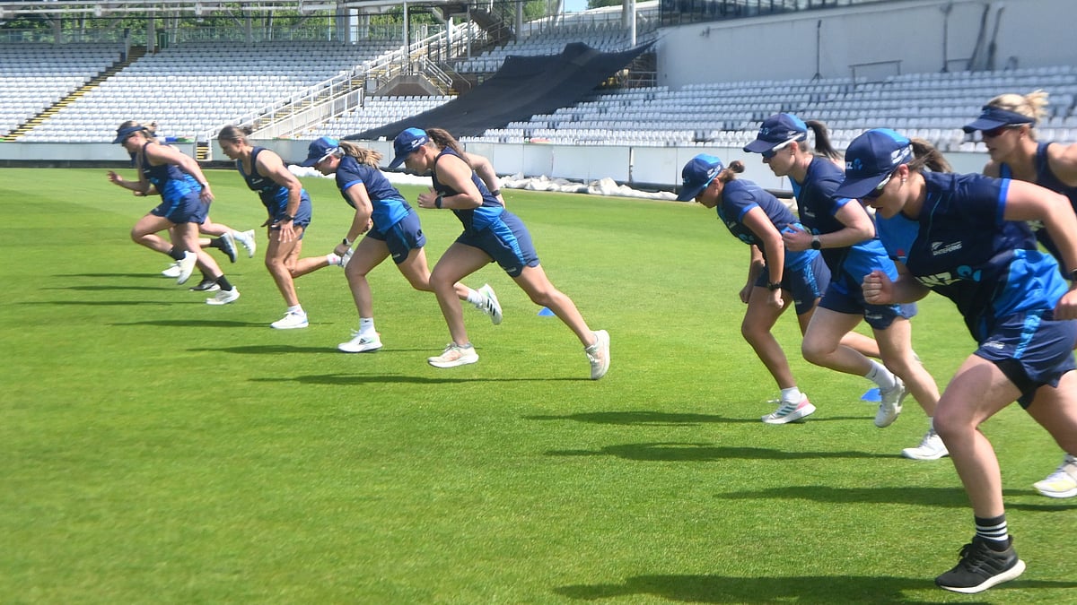 white ferns during practice X @WHITE_FERNS
