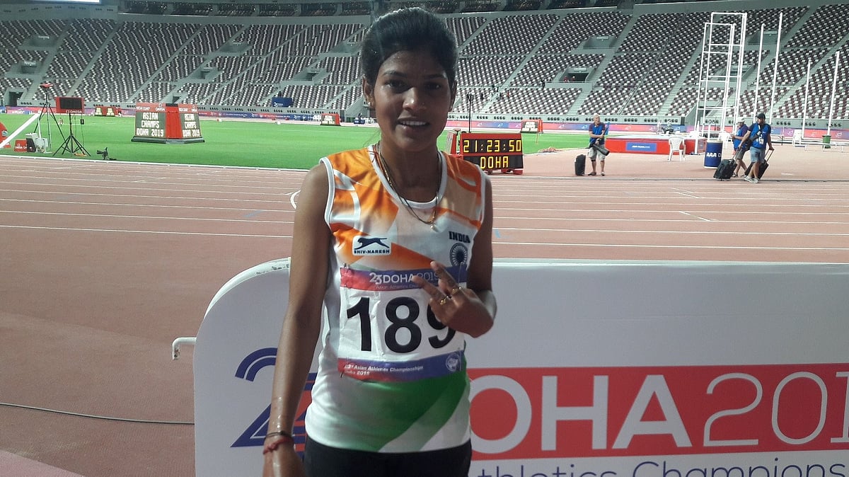 X | Athletics Federation Of India  : Asian Championships bronze medallist runner Sanjivani Jadhav. 