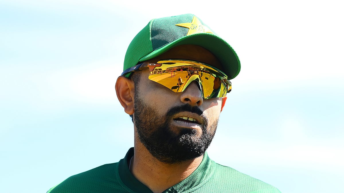 Babar Azam looks on after Pakistan's victory on Tuesday - null