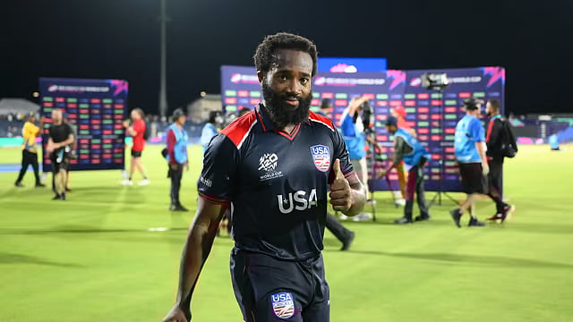 File : Aaron Jones will lead United States in the absence of injured Monank Patel against West Indies for their T20 World Cup 2024 clash in Barbados.
