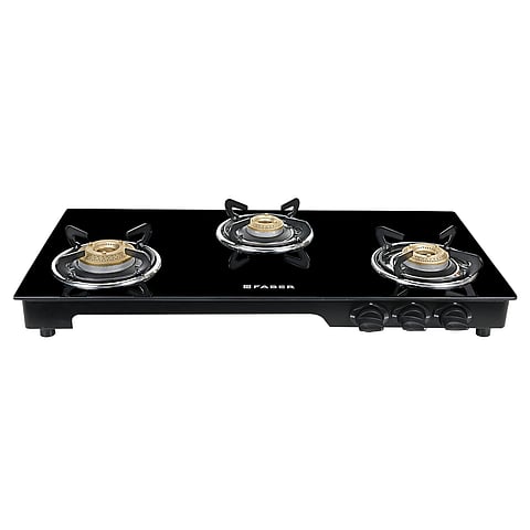 Glass top gas stove