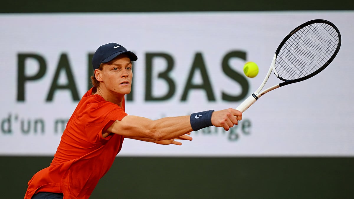 Jannik Sinner saw off a stern challenge from Corentin Moutet.