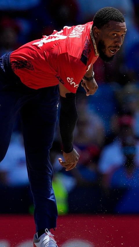 England's Chris Jordan.