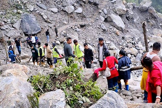 Photos: Devastating Floods And Landslides Hit Sikkim
