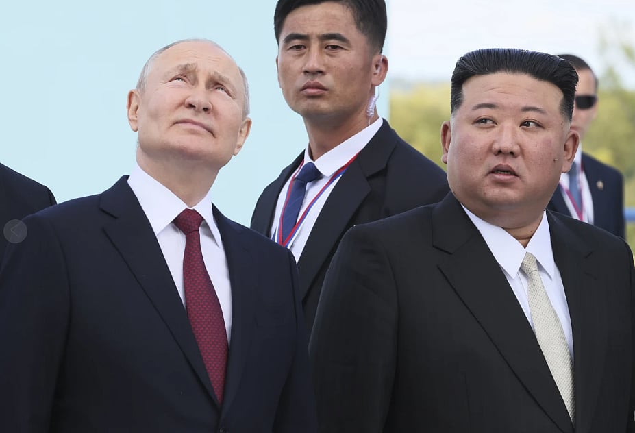 Russian President Vladimir Putin and North Korean leader Kim Jong Un | - AP