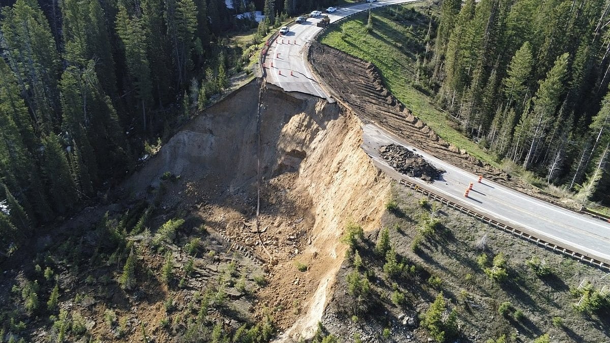 X : Teton pass landslide.
