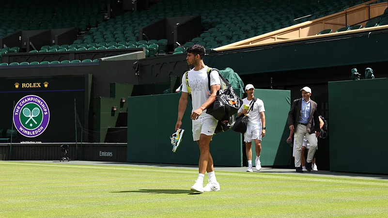 Carlos Alcaraz, Wimbledon 2024, X Photo