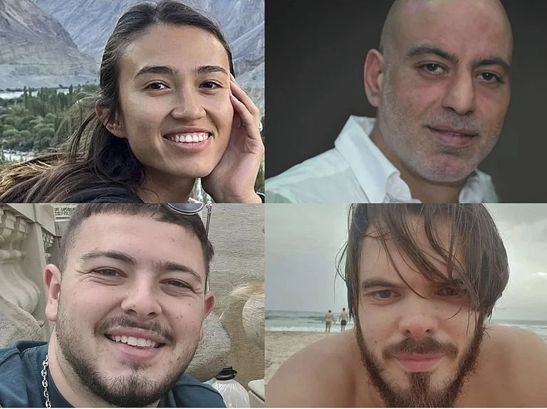 IDF Rescues Four Israeli Hostages From Gaza Raid | - AP/Collage by Outlook India