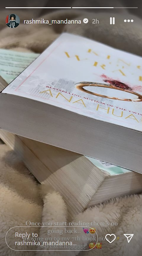 Rashmika Mandanna on Instagram Stories