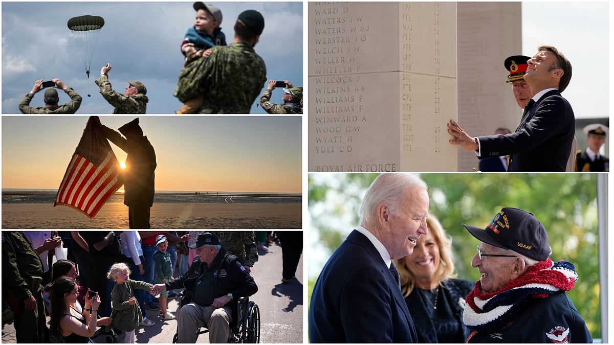 AP : Visuals from the D-Day celebrations in France. 