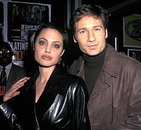 X : Angelina Jolie and David Duchovny