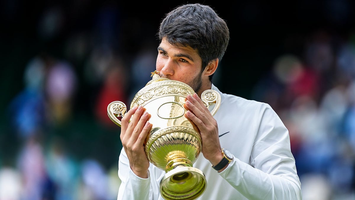 Alcaraz won the men's singles at Wimbledon in 2023.