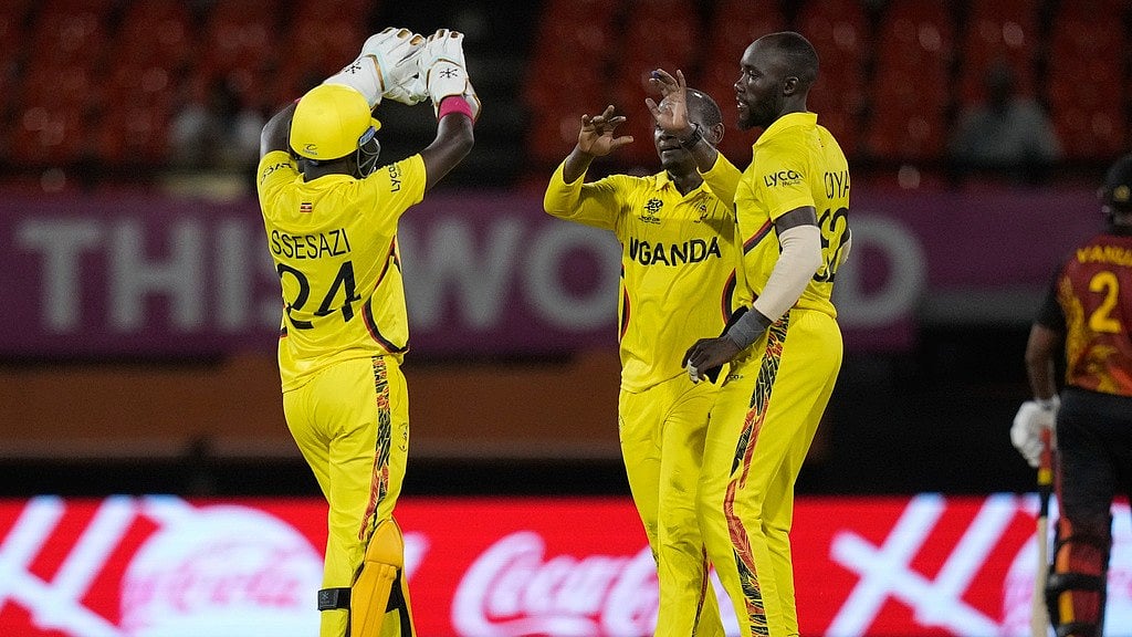 AP/Ramon Espinosa : Brian Masaba of Uganda cricket team