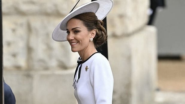 Princess of Wales Kate Middleton at the Buckingham Palace on Saturday | - X/@NathanDelMare