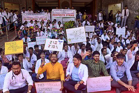 Junior doctors protest