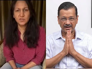 X/PTI : L: Pune Porsche crash teen's mother | R: Delhi CM Arvind Kejriwal