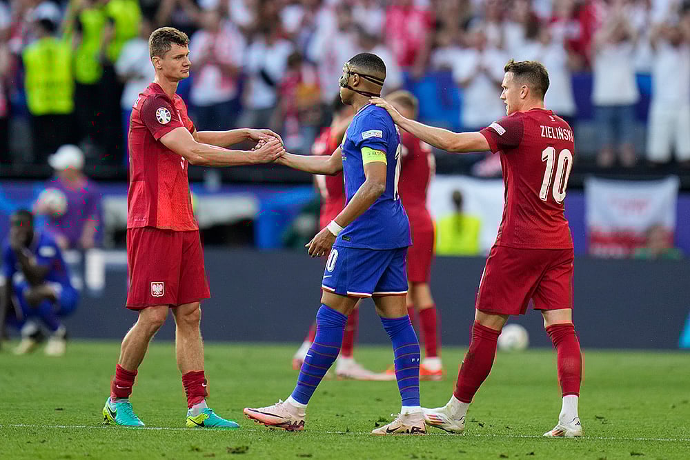 | Photo: AP/Hassan Ammar : UEFA Euro 2024: France vs Poland