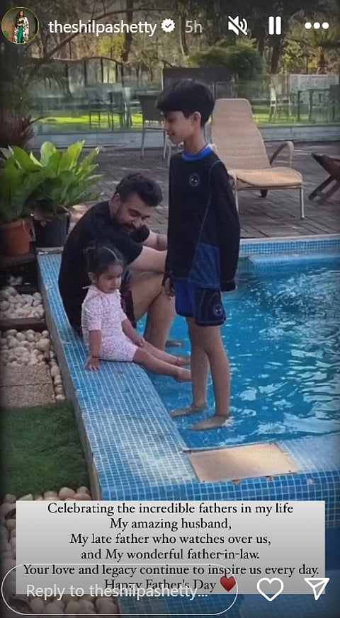 Shilpa Shetty on Instagram Stories