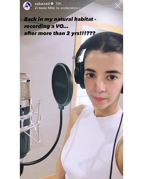 Saba Azad on her Instagram Stories