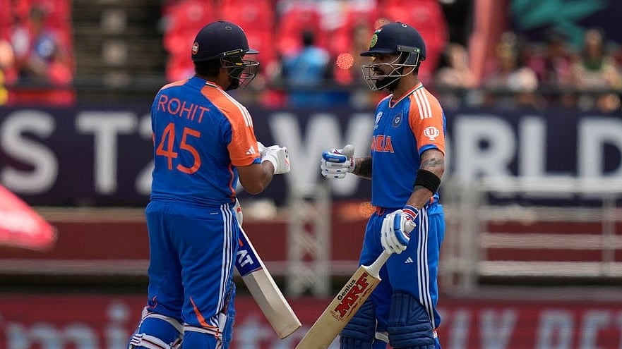 Virat Kohli (R) and Rohit Sharma - AP/Ramon Espinosa