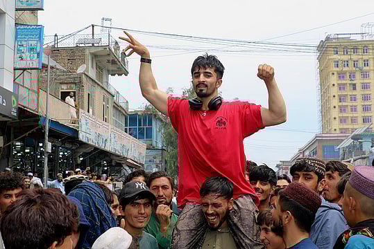Super 8s: Ecstatic Afghanistan Fans Celebrate Country's First-Ever T20 World Cup SF Appearance- In Pics