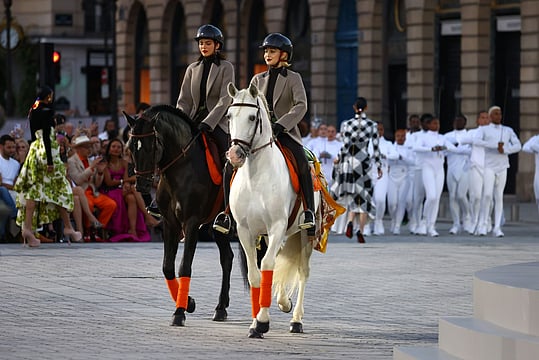 Kendall Jenner And Gigi Hadid Steal The Show On Horseback At Vogue World Paris