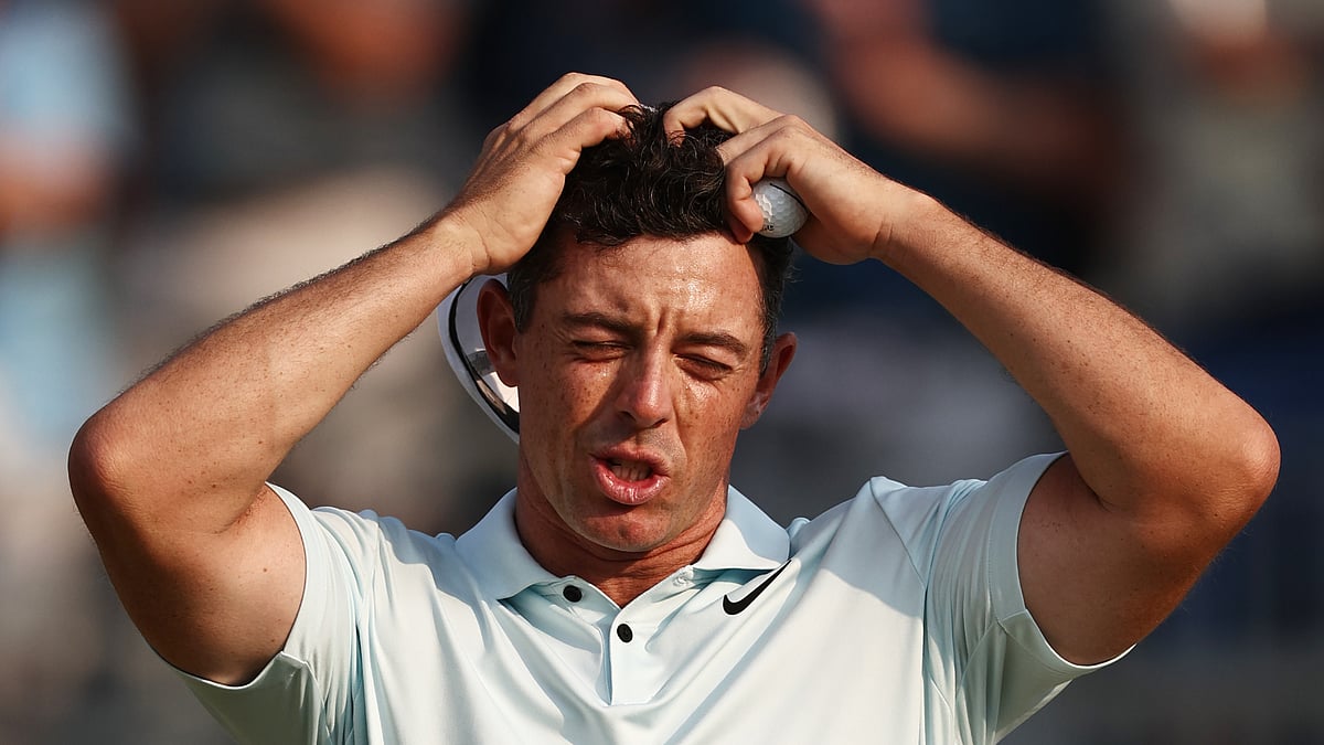 Rory McIlroy was left to rue a missed opportunity at the US Open on Sunday