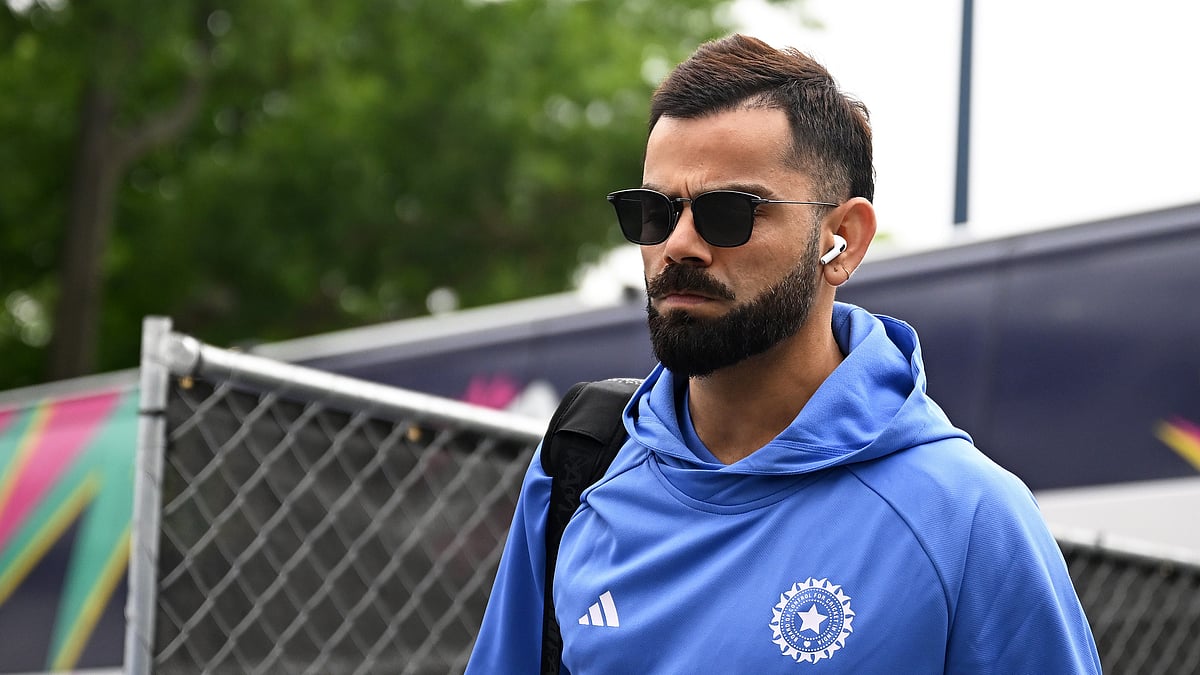 Virat Kohli arrives at Nassau County International Cricket Stadium, New York. - X/BCCI