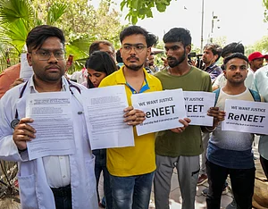 PTI : Students protesting against NEET UG irregularities |