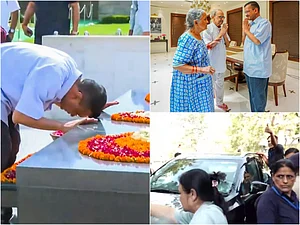 PTI : Kejriwal visited his parents, Hanuman Temple and Raj Ghat before surrendering at Tihar Jail.