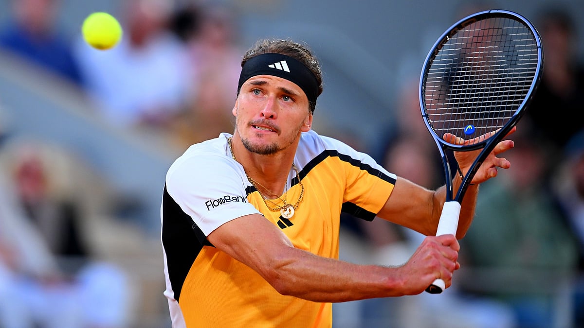 Alexander Zverev in action on Friday.