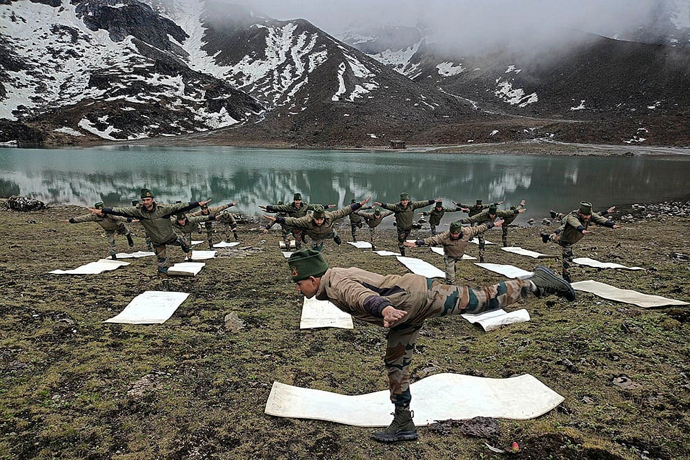 | Photo: PTI : Yoga Day 2024 celebrations in Sikkim