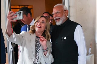X/@ANI : Italian PM Giorgia Meloni and PM Modi on the sidelines of G7 Summit.
