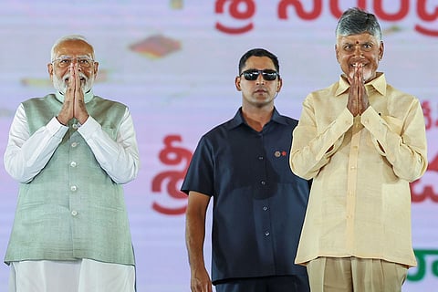 Chandrababu Naidu sworn in as Andhra Pradesh CM