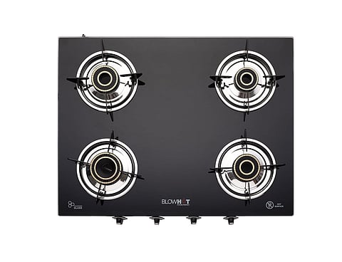 Glass top gas stove