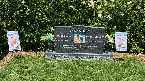 Grave of Mark and Jacob.