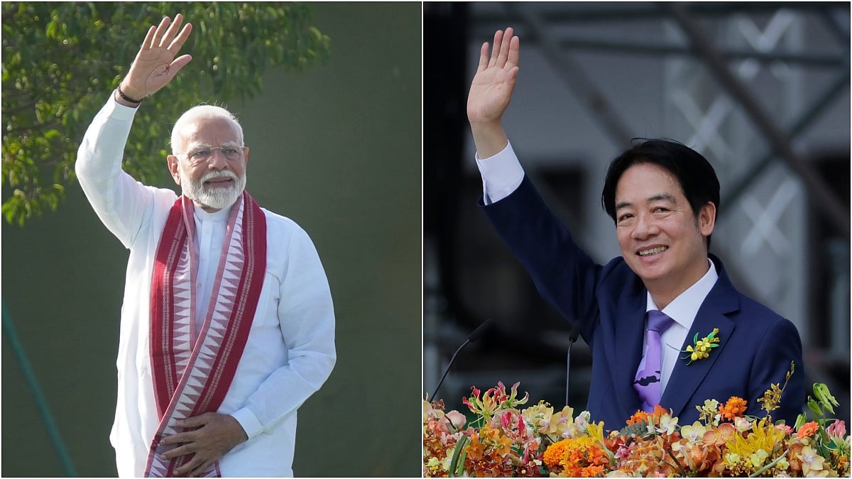 L: Prime Minister Narendra Modi | R: Taiwanese President Lai Ching-te - PTI/AP