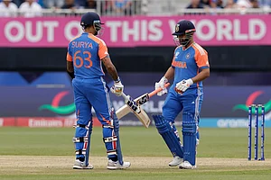 Adam Hunger/AP : Rishabh Pant and Surya endure pressure in New York.