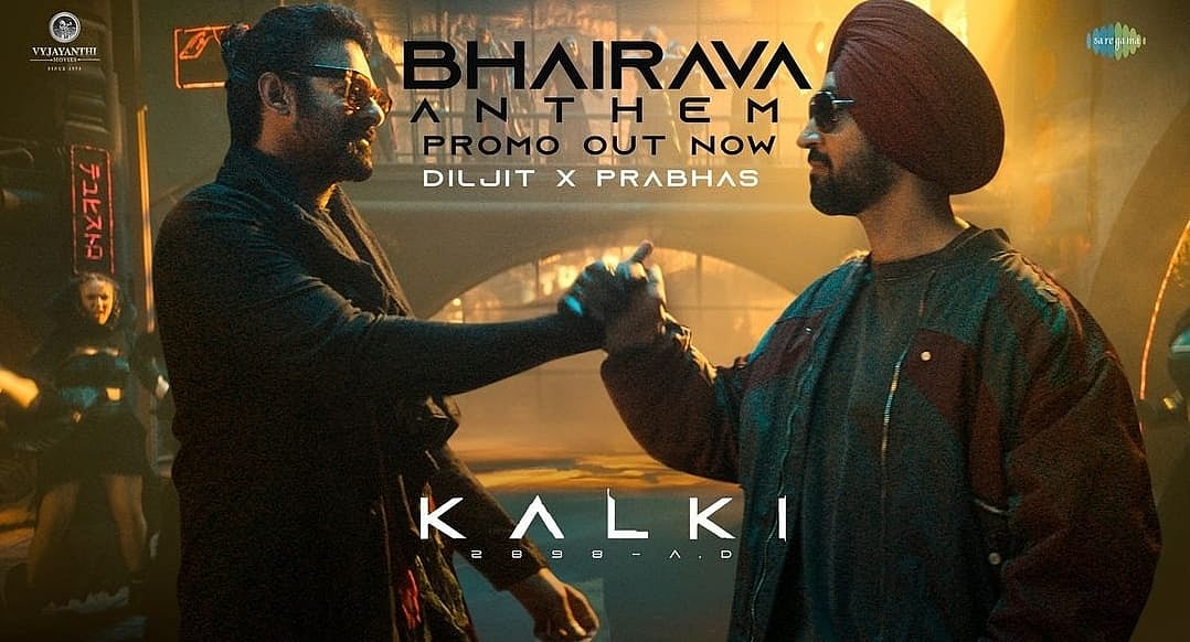 Diljit Dosanjh and Prabhas in Bhairava Anthem