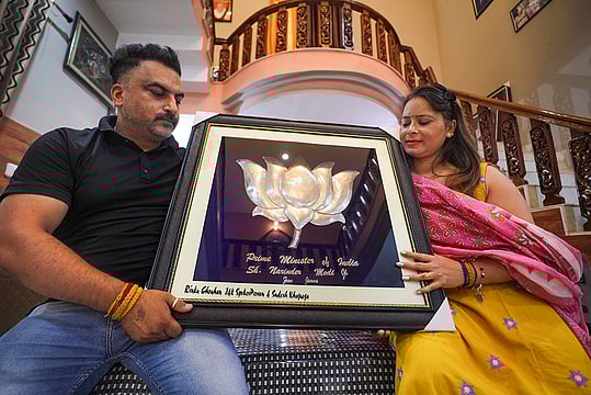 Jammu Jeweller Crafted Lotus Flower In Silver For Modi On Becoming PM For Third Term