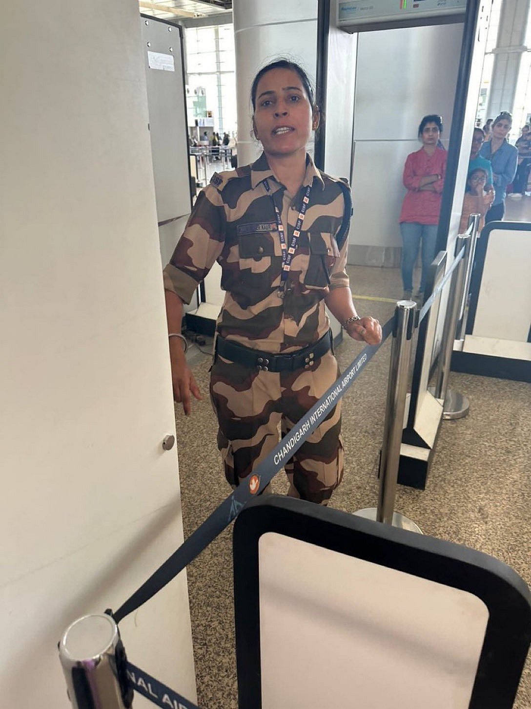 The CISF constable was allegedly assaulted Kangana while frisking her at the airport before she boarded her flight.

 - X