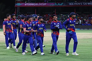 X | Nepal Cricket : Nepal cricket team leaving the ground after their 1-run loss to South Africa in match 31 of the 2024 ICC T20 World Cup on June 15, Saturday.