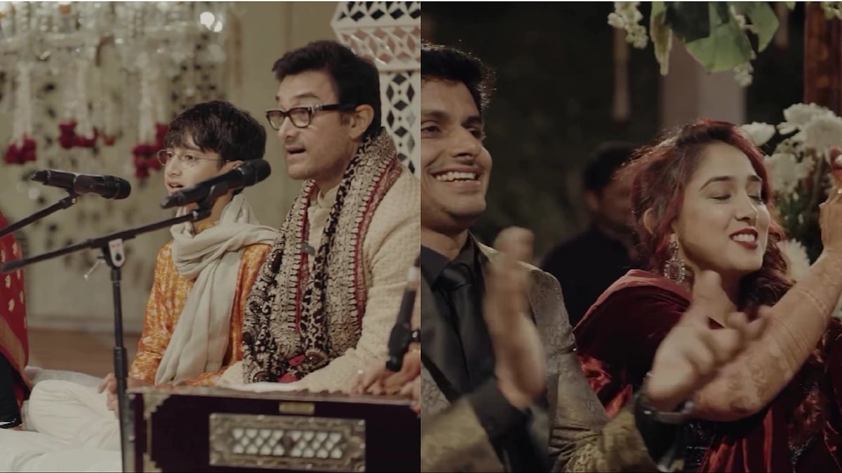 Instagram : Aamir Khan singing at Ira Khan's wedding