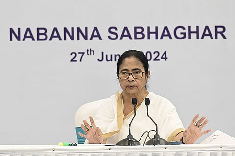 CM Mamata addresses a meeting in Howrah