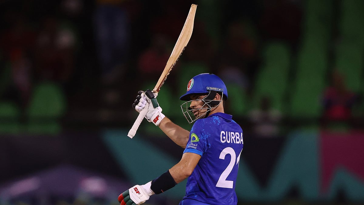 Afghanistan's Rahmanullah Gurbaz. - null